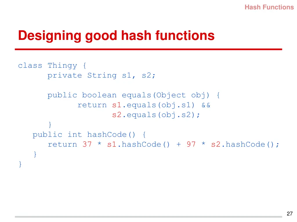 hash functions 4