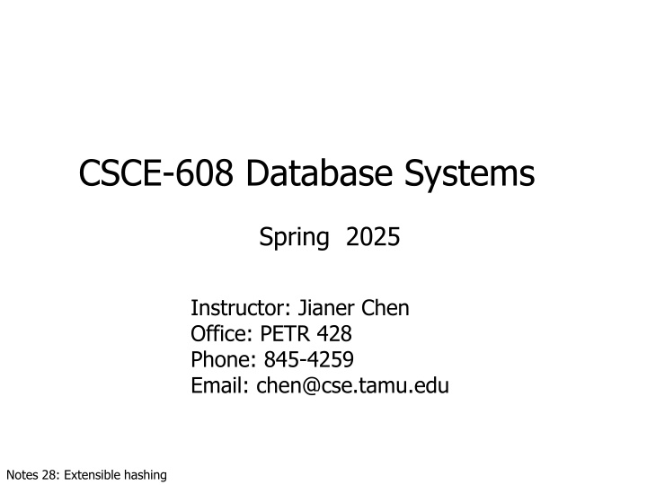 csce 608 database systems