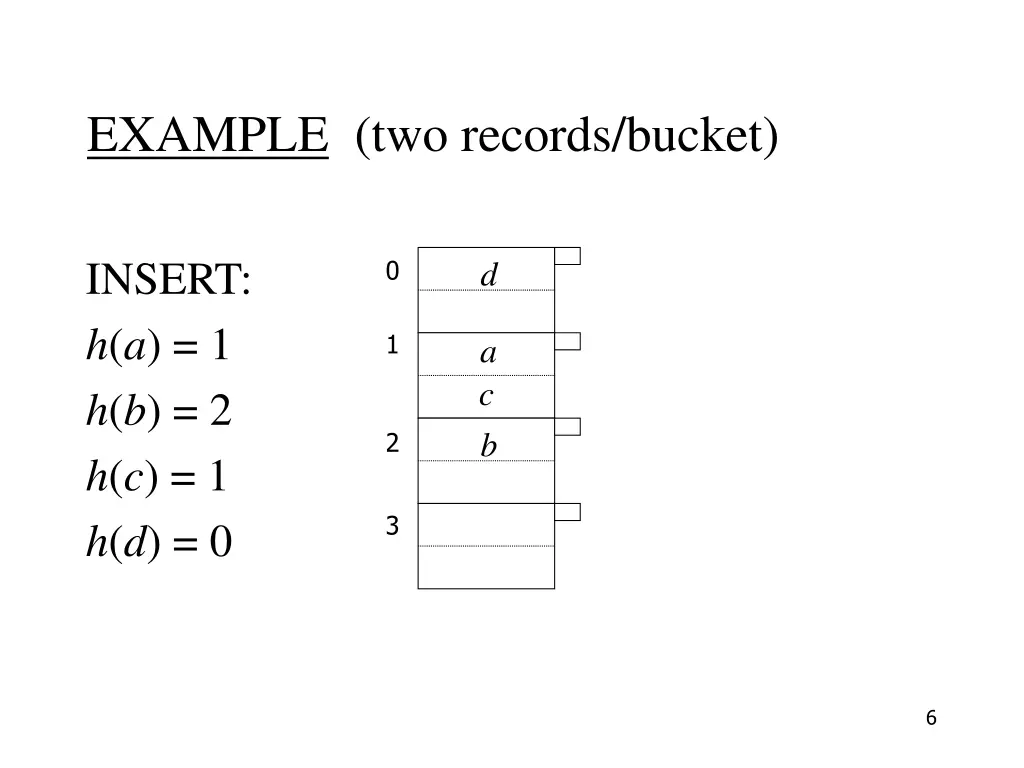 example two records bucket