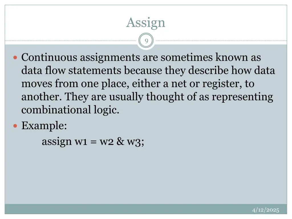 assign
