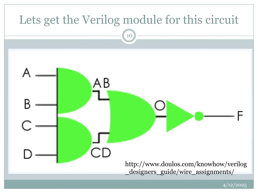 lets get the verilog module for this circuit