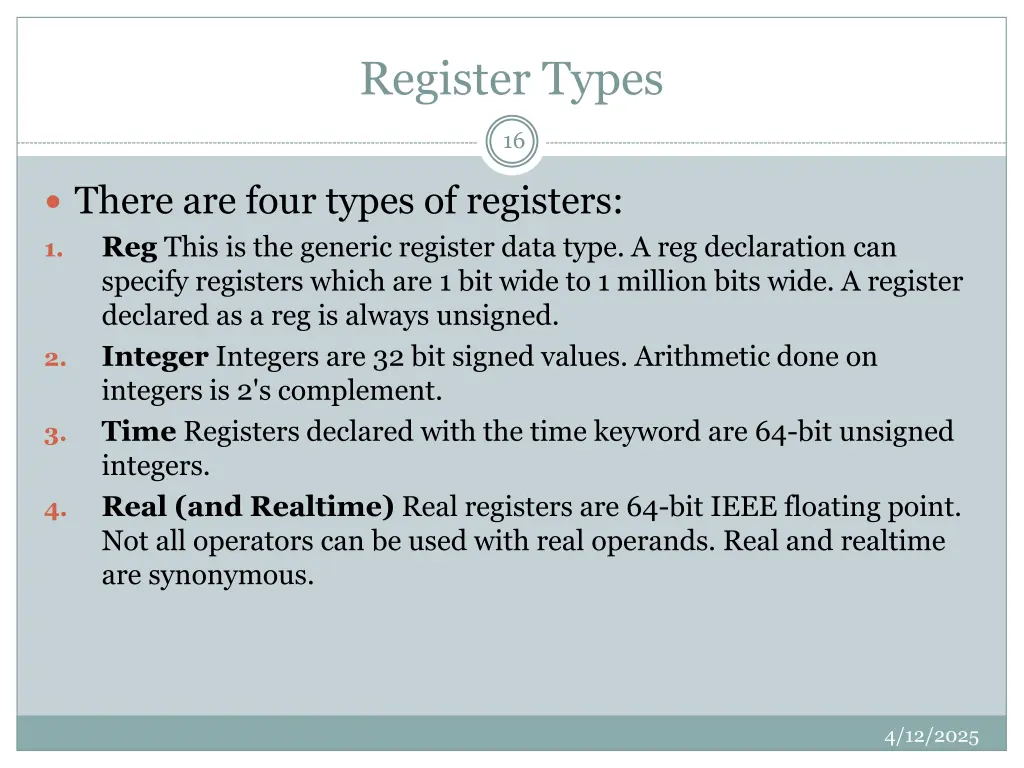 register types