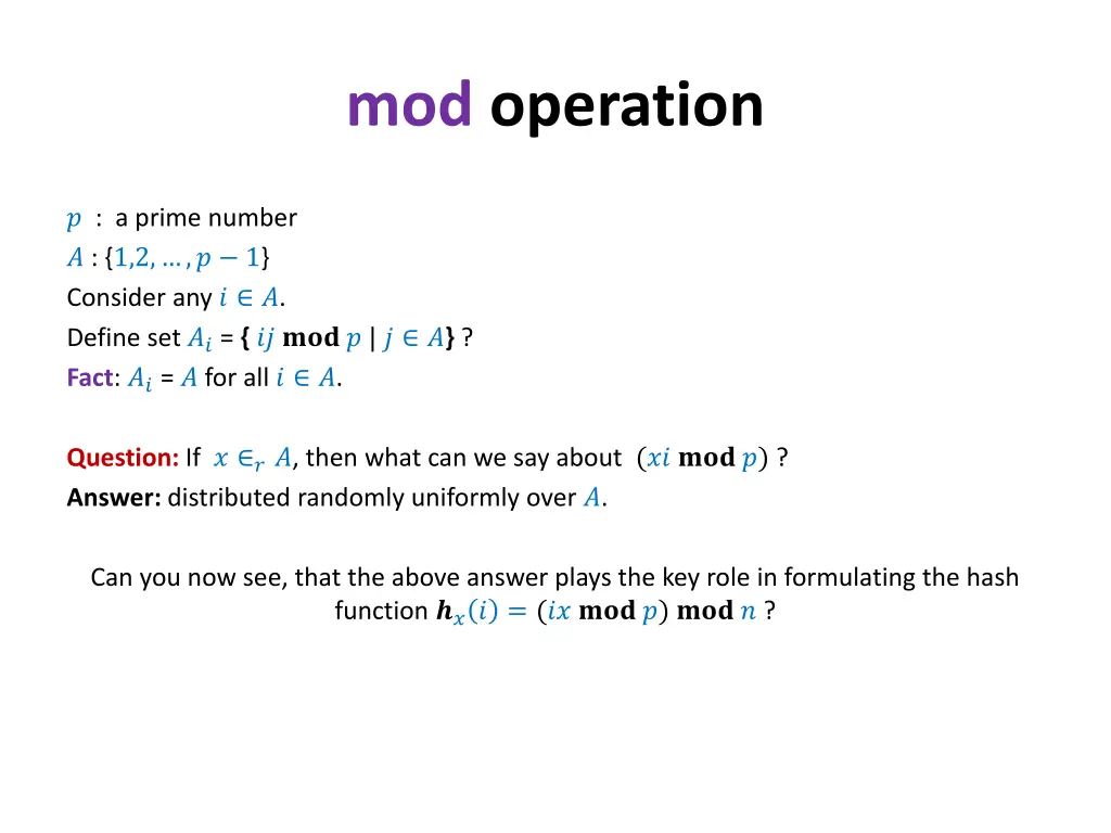 mod operation 3