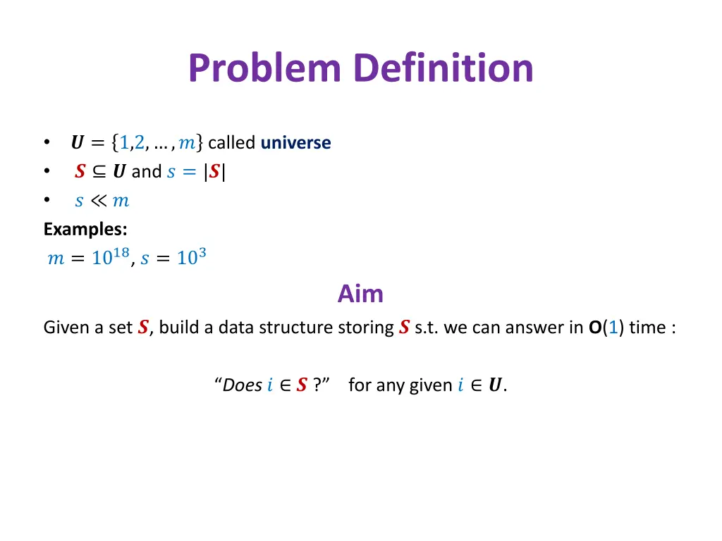problem definition