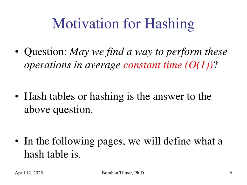 motivation for hashing 2