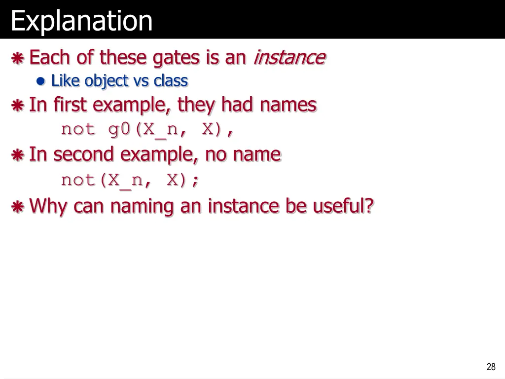 explanation each of these gates is an instance
