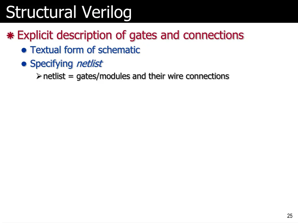 structural verilog