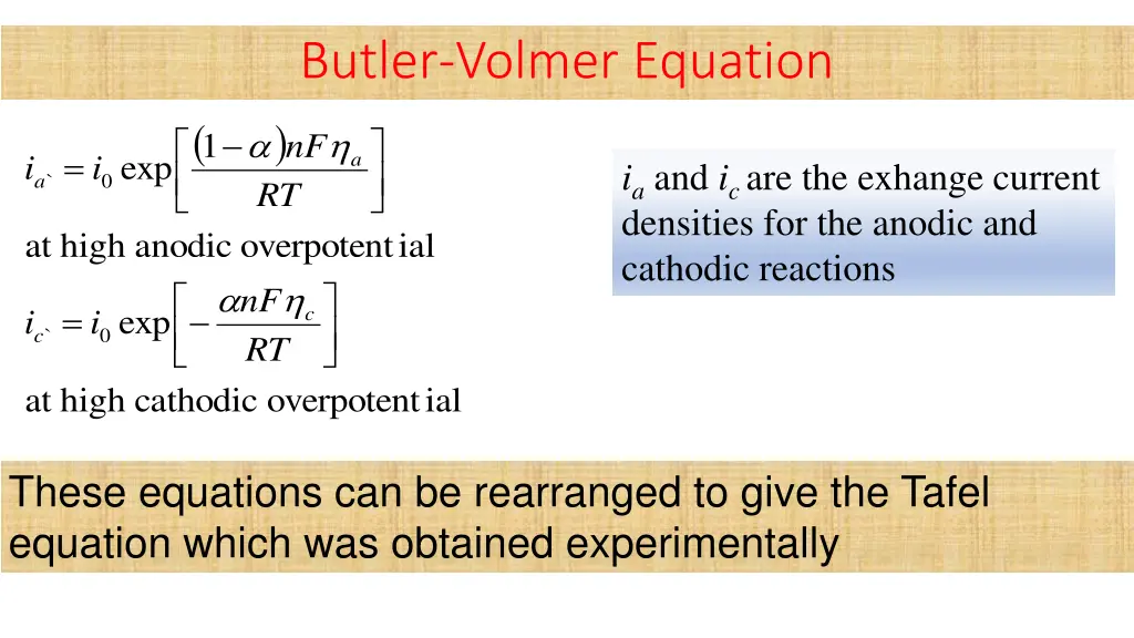 butler volmer equation 2