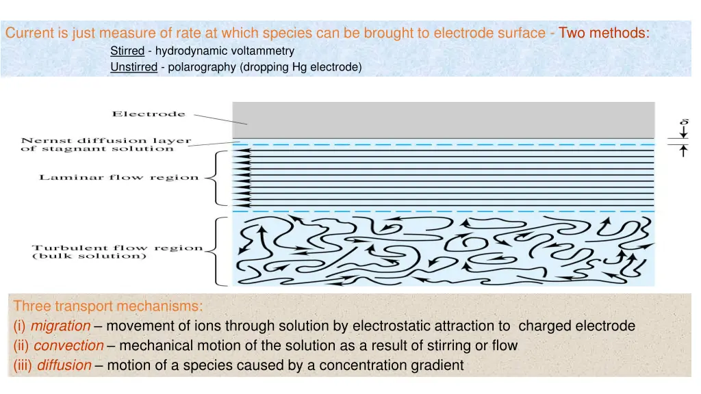 current is just measure of rate at which species