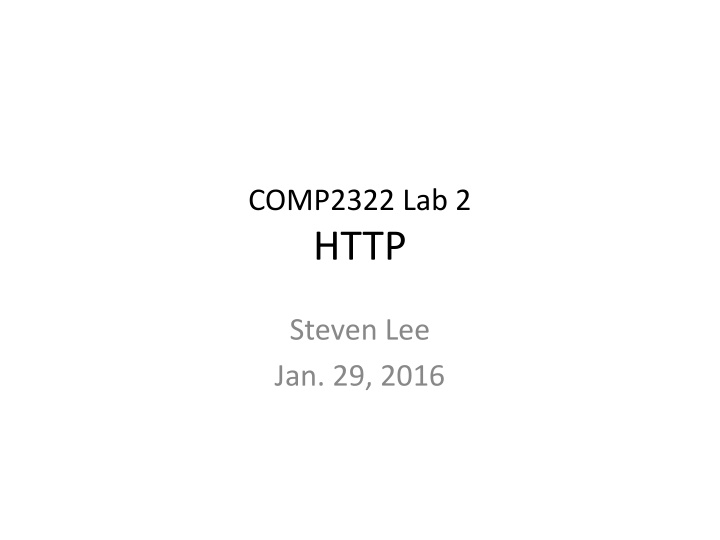comp2322 lab 2 http