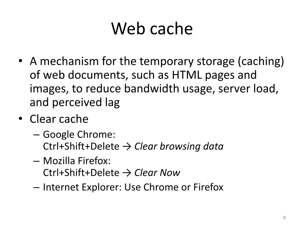 web cache