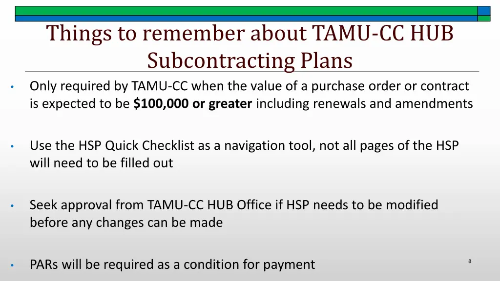things to remember about tamu