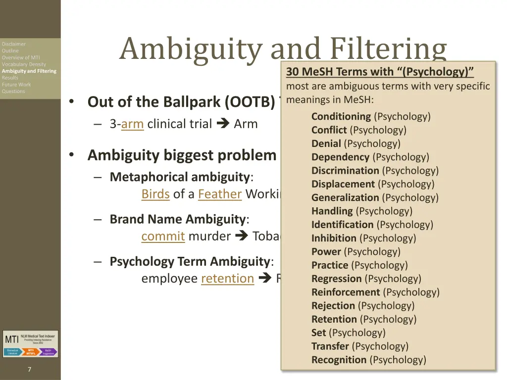ambiguity and filtering