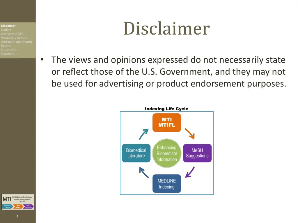 disclaimer