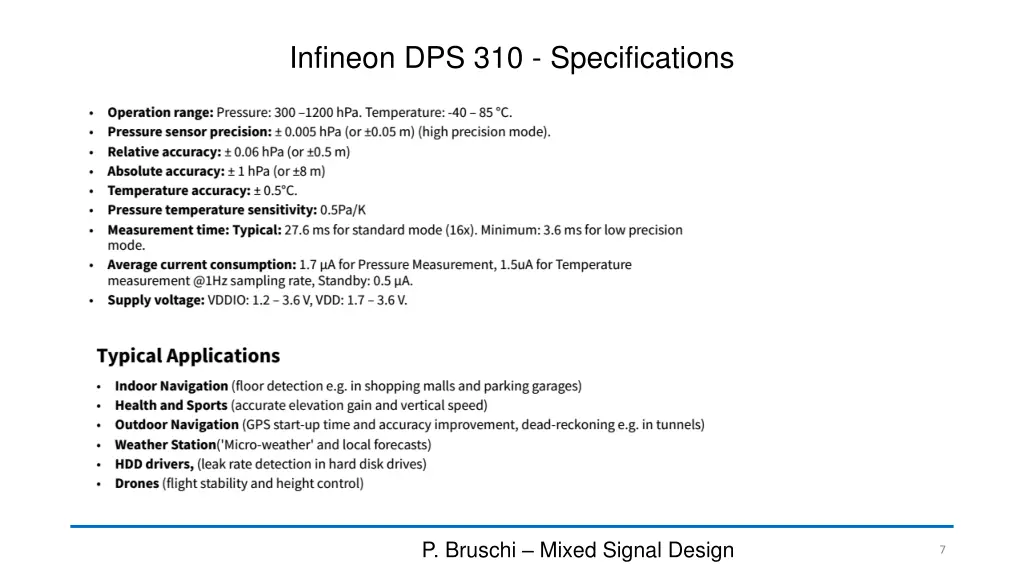 infineon dps 310 specifications