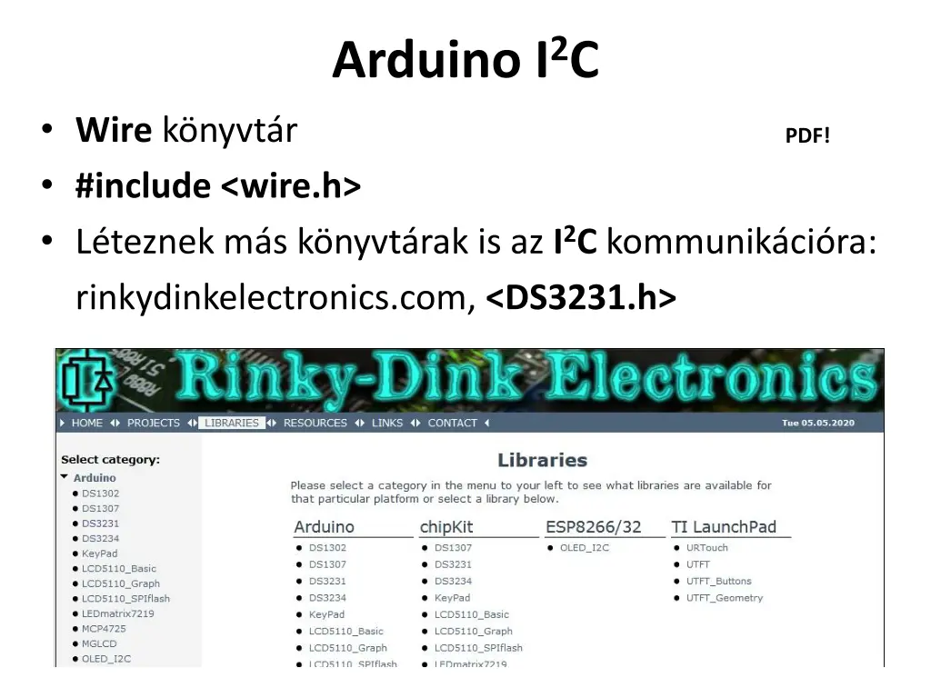 arduino i 2 c