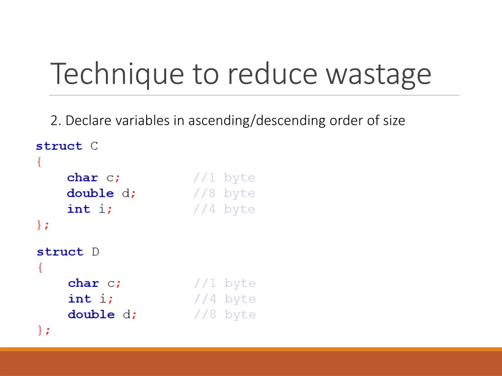 technique to reduce wastage 2