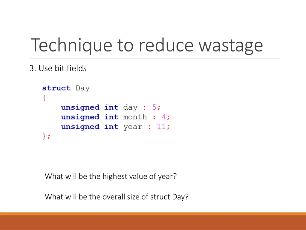 technique to reduce wastage 7