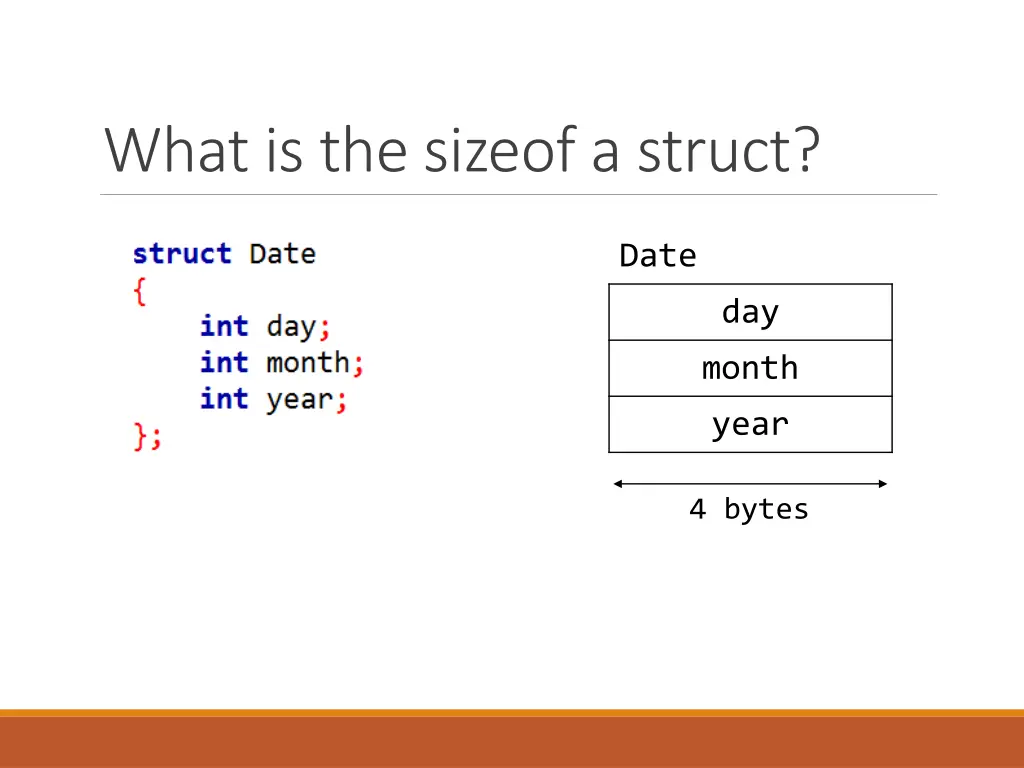 what is the sizeof a struct 1