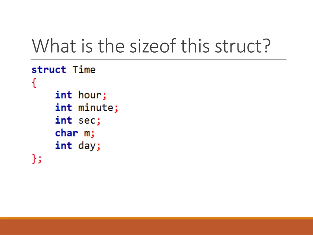 what is the sizeof this struct 2