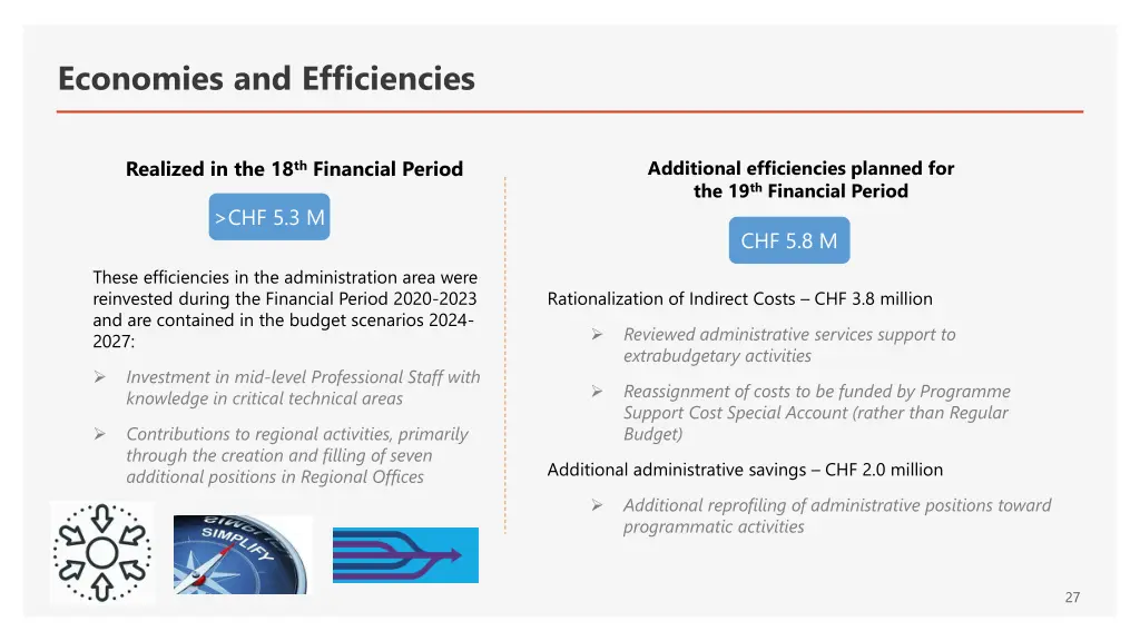 economies and efficiencies