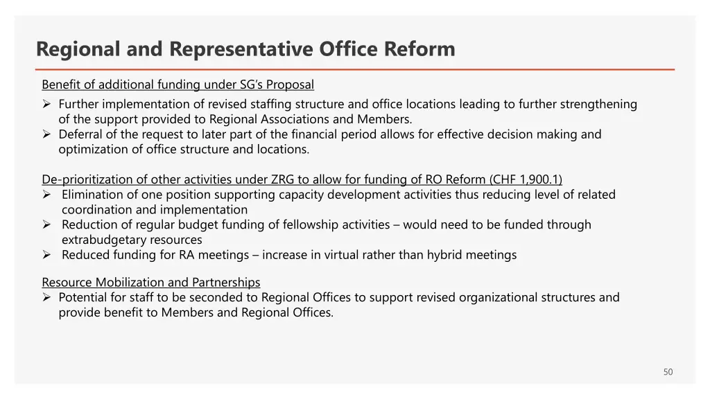 regional and representative office reform 2