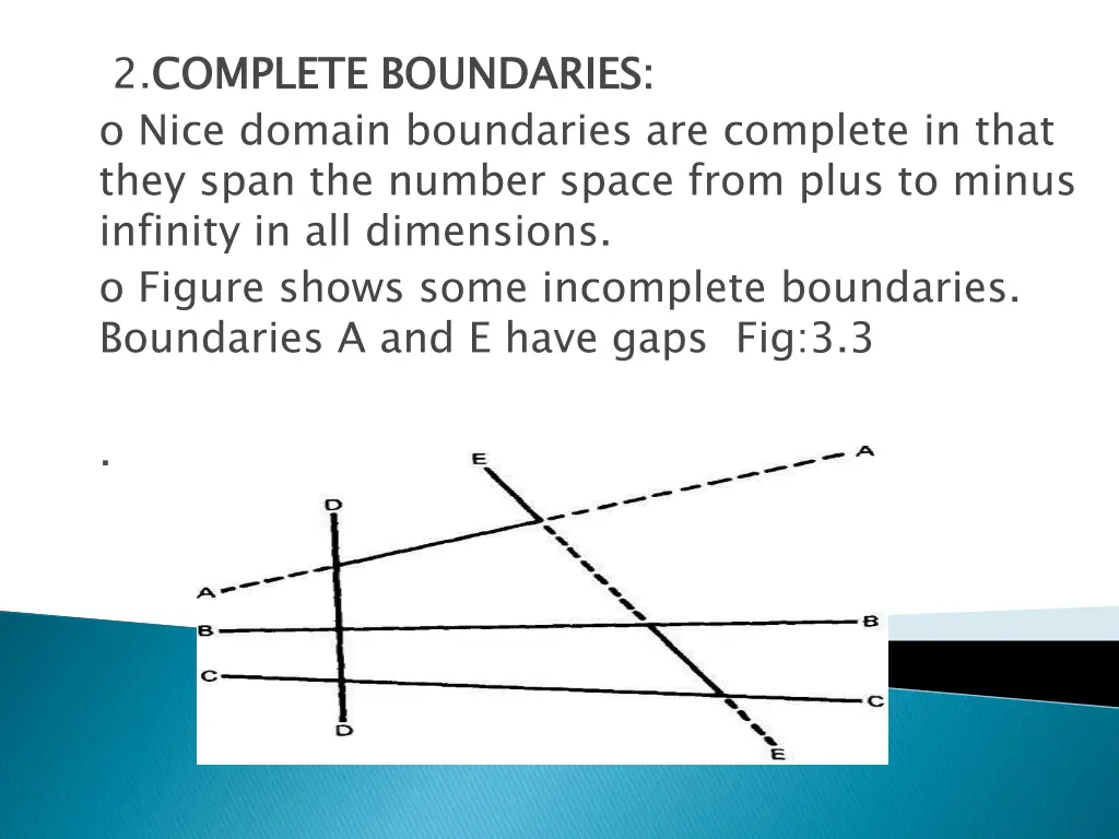 2 complete boundaries o nice domain boundaries