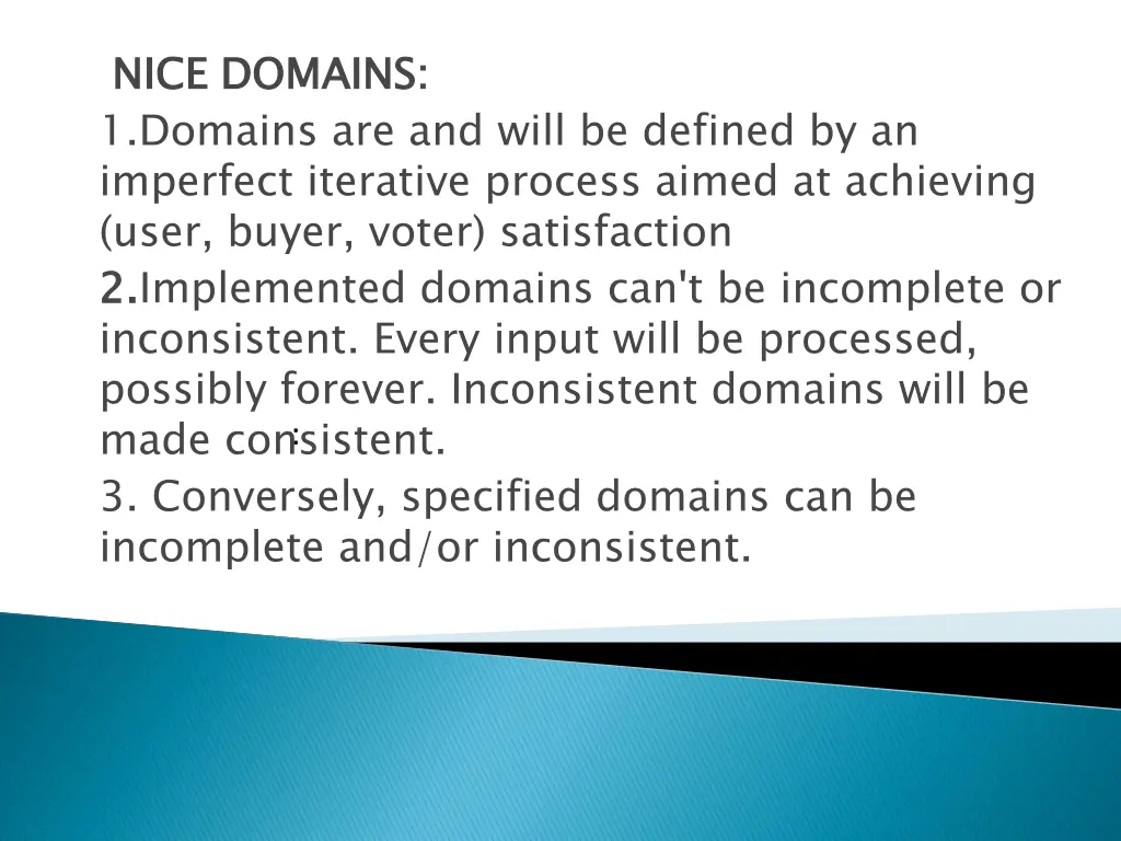 nice domains 1 domains are and will be defined