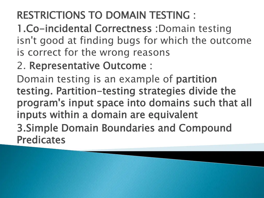 restrictions to domain testing 1 co isn t good