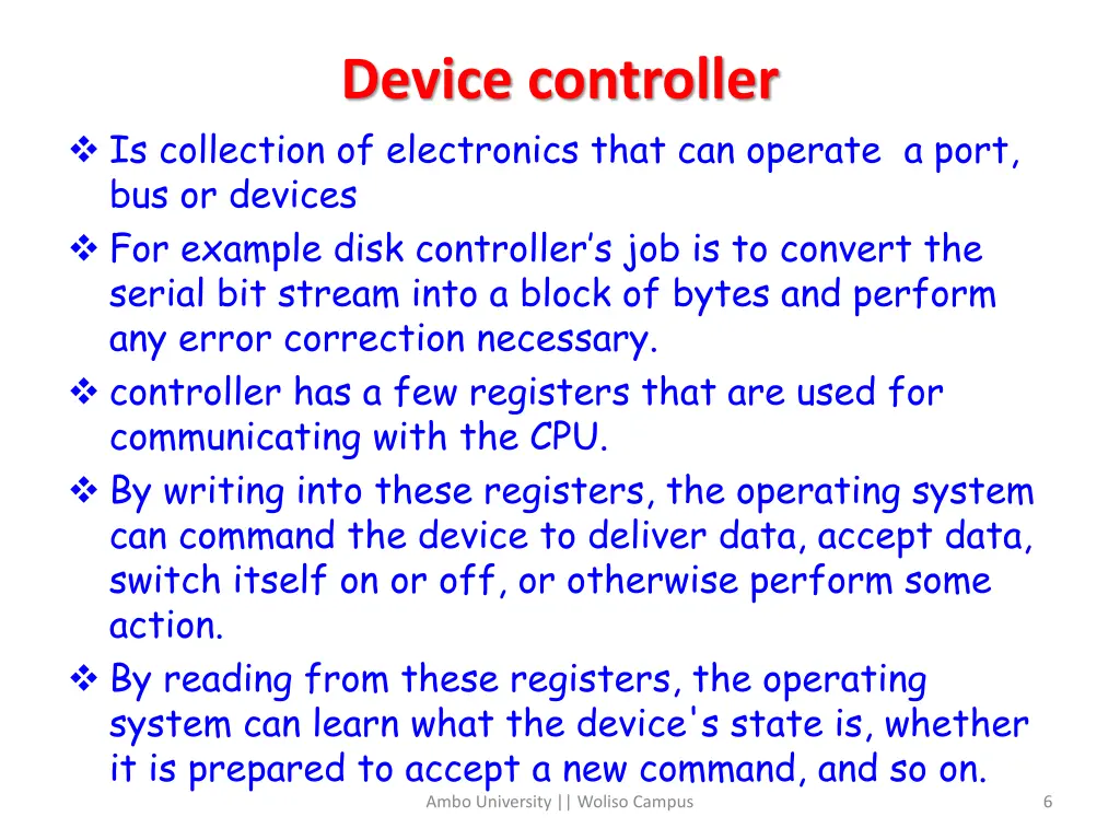 device controller