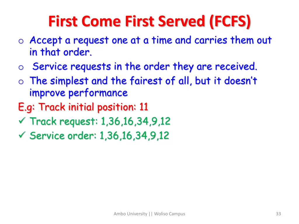 first come first served fcfs o accept a request