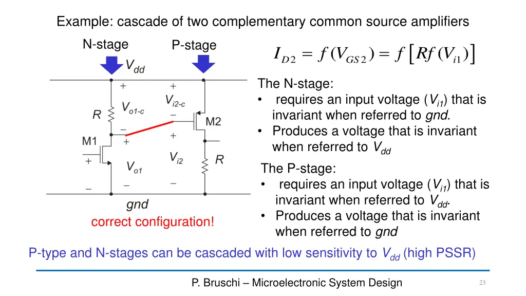 example cascade of two complementary common