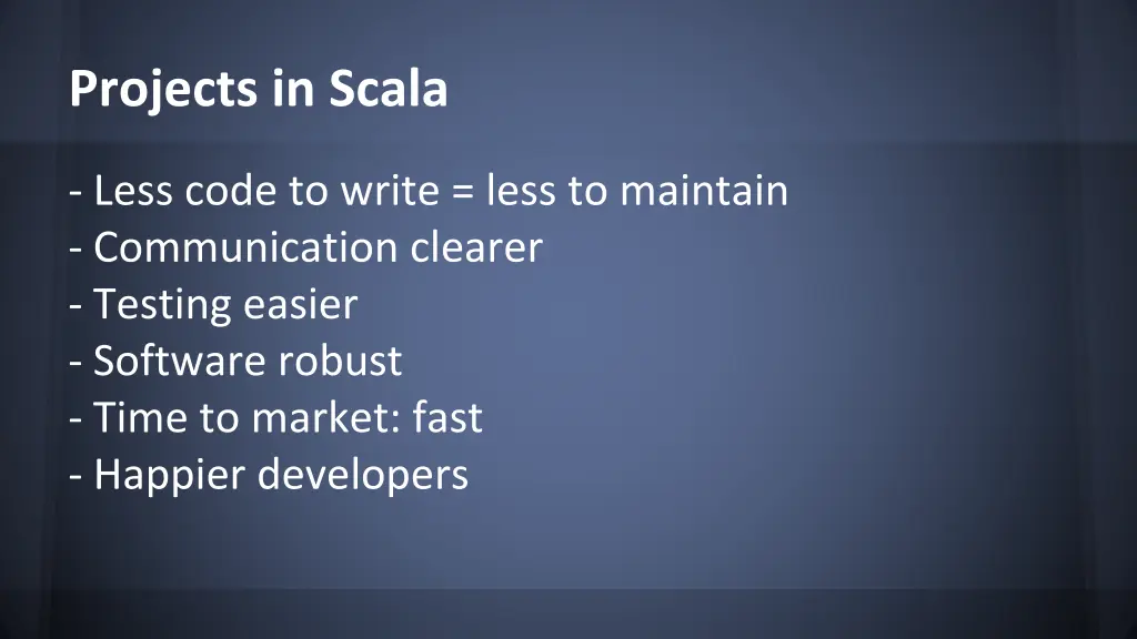 projects in scala