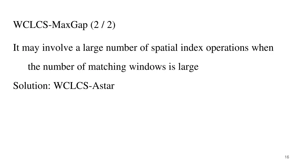 wclcs maxgap 2 2