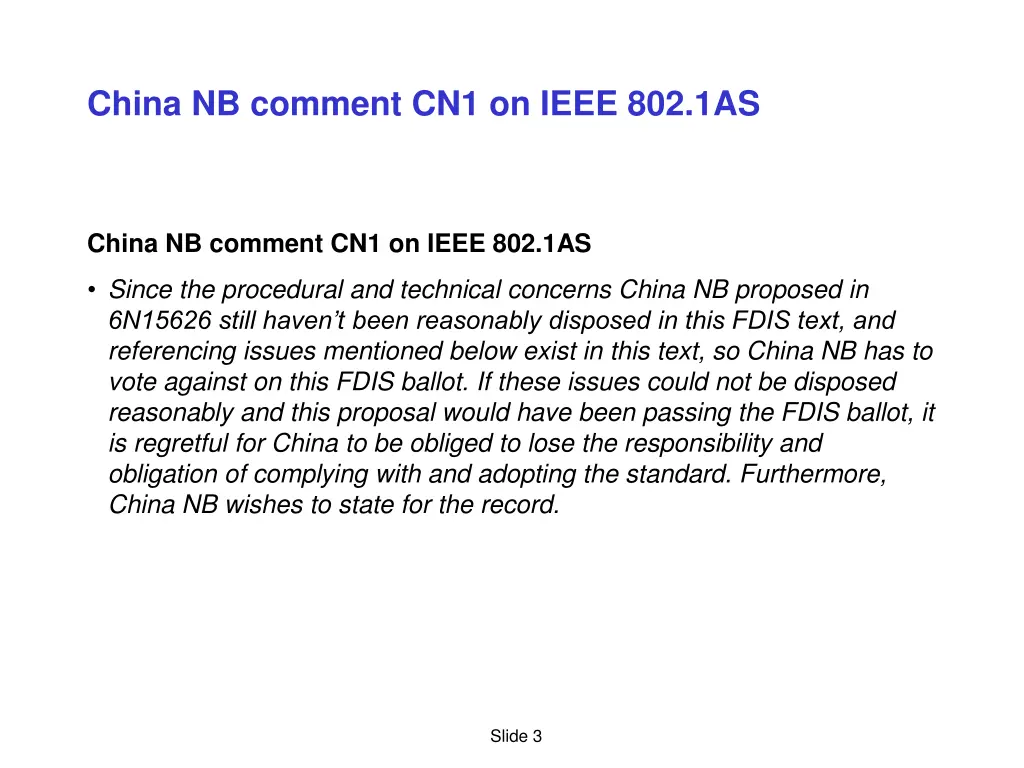 china nb comment cn1 on ieee 802 1as