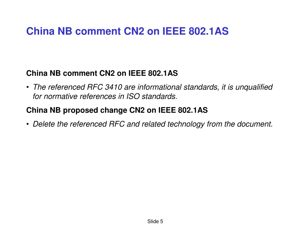 china nb comment cn2 on ieee 802 1as