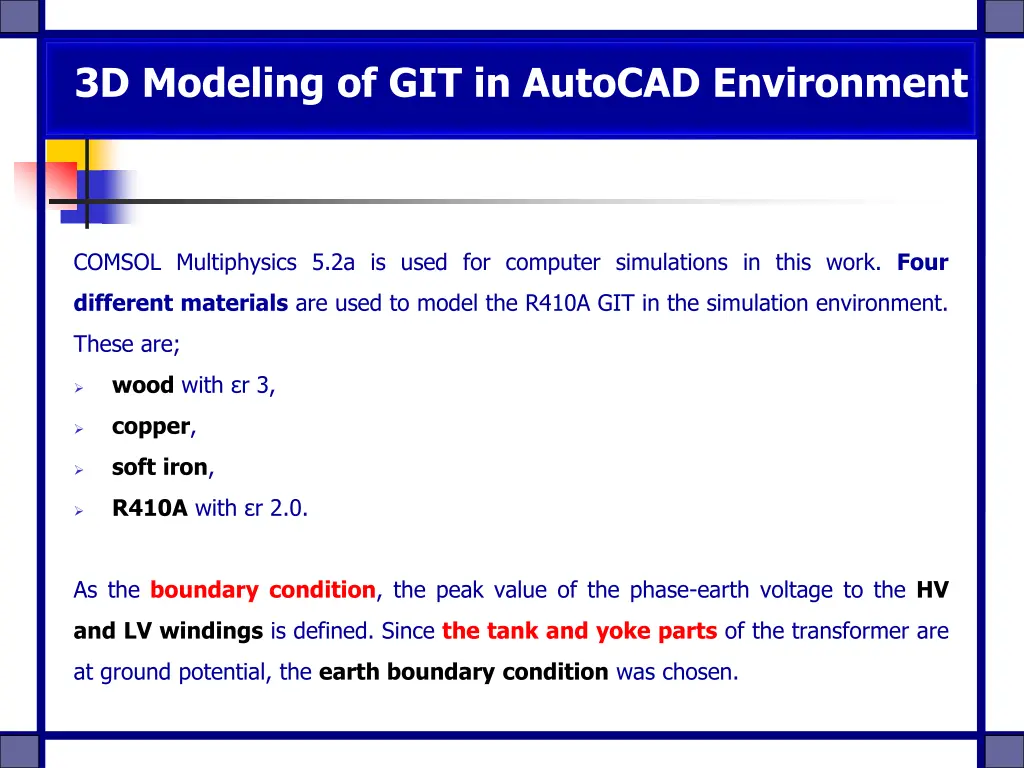 3d modeling of git in autocad environment