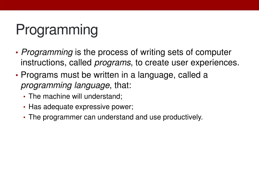 programming