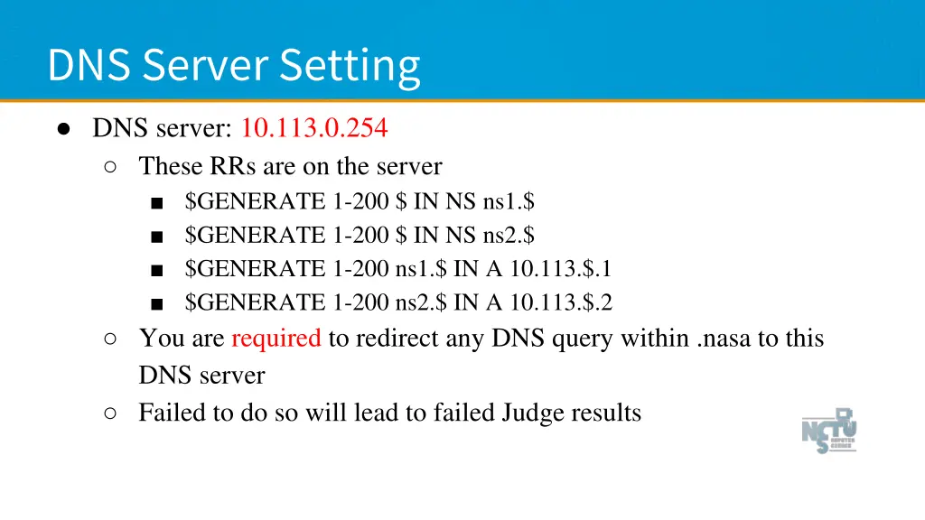 dns server setting