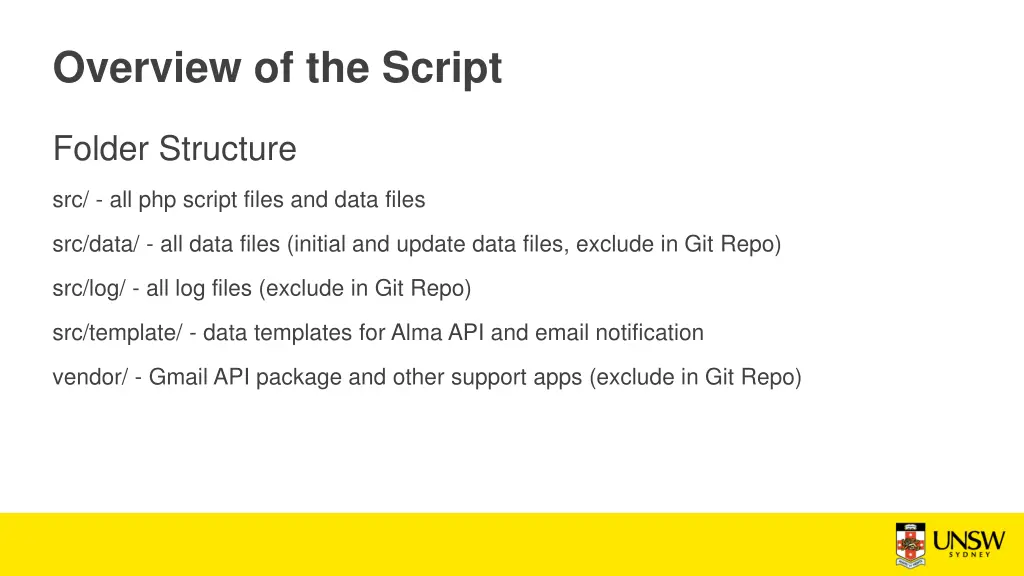 overview of the script 1
