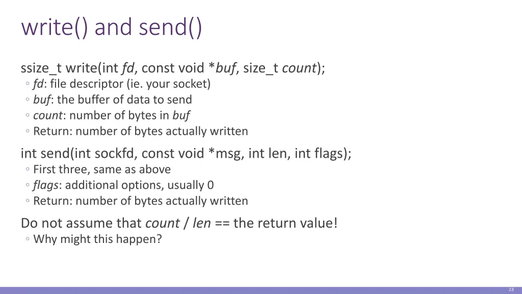 write and send