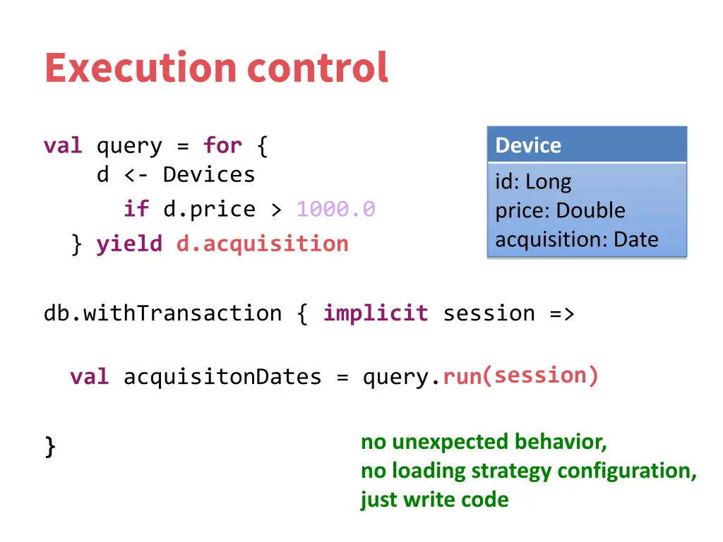 execution control