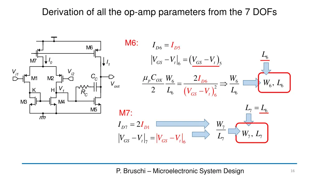 derivation of all the op amp parameters from 1