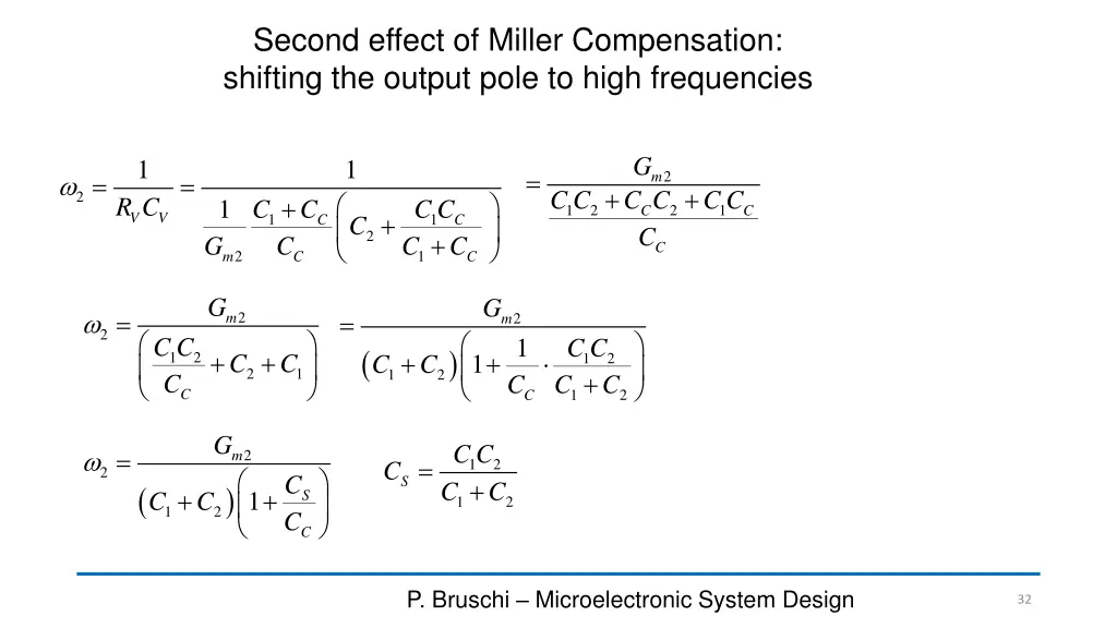 second effect of miller compensation shifting 2