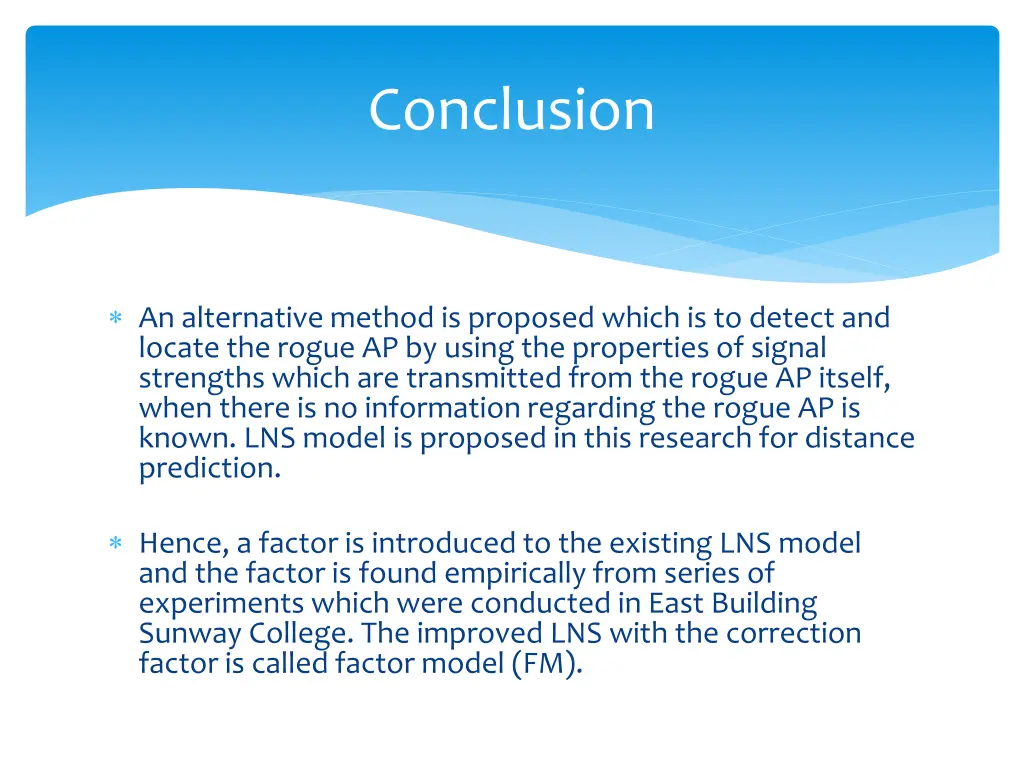 conclusion