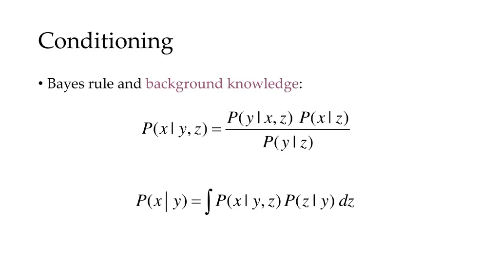 conditioning 1