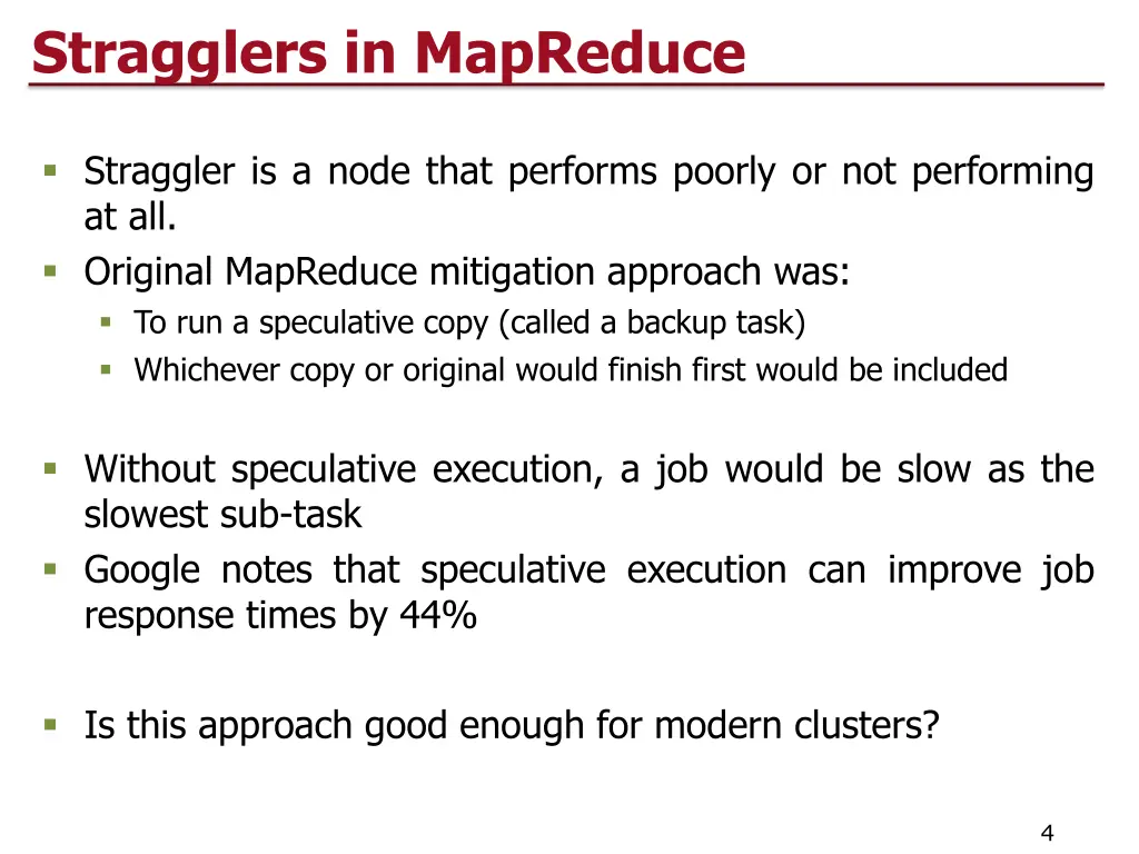 stragglers in mapreduce