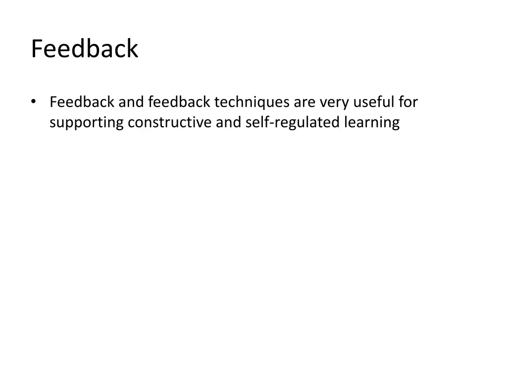 feedback