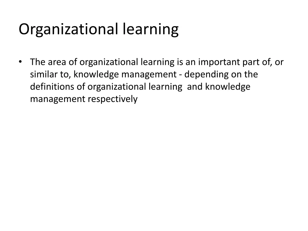 organizational learning 4