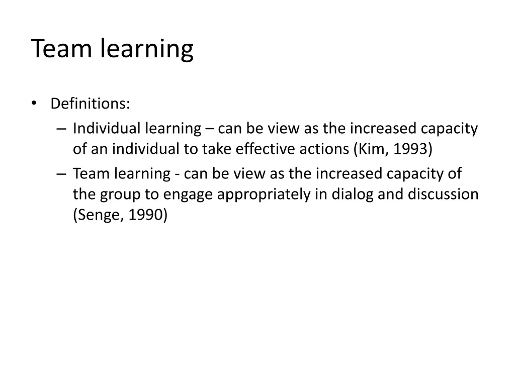 team learning 1